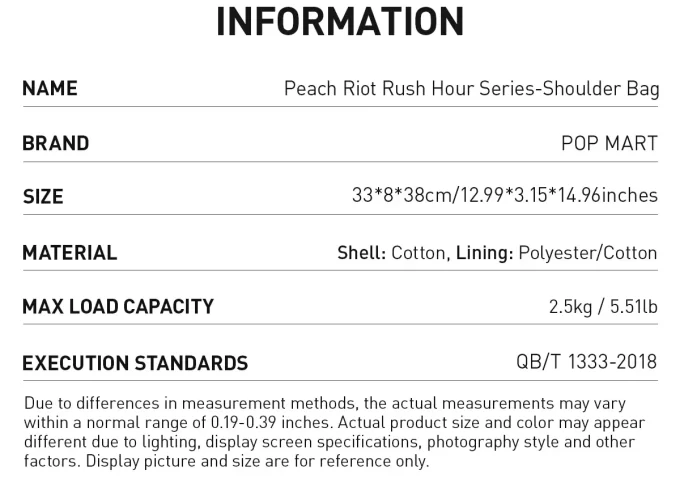 Sac à bandoulière Peach Riot Rush Hour Series Sac à bandoulière Peach Riot Rush Hour Series