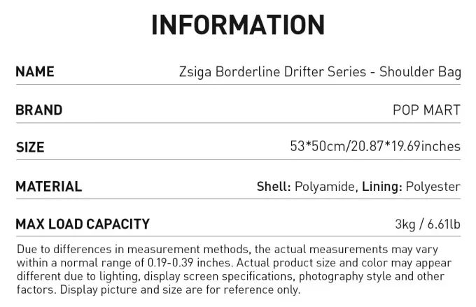 Sac bandoulière Zsiga Borderline Drifter Series