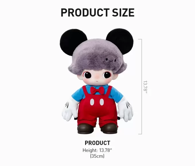 Sac en peluche en vinyle Mickey de la série DIMOO WORLD × DISNEY
