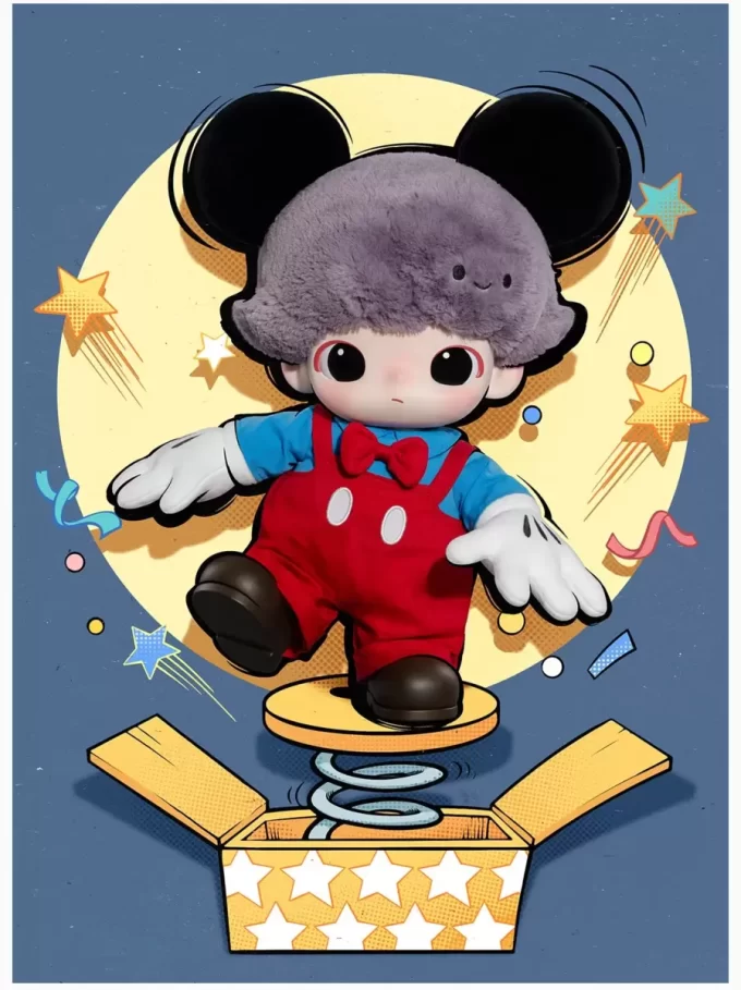 Sac en peluche en vinyle Mickey de la série DIMOO WORLD × DISNEY