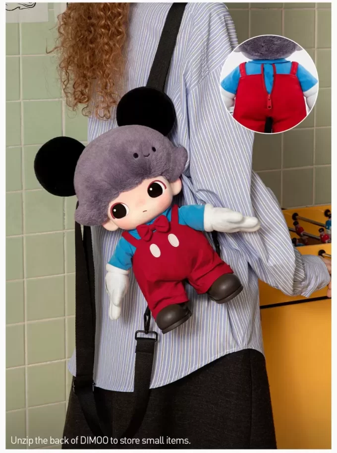 Sac en peluche en vinyle Mickey de la série DIMOO WORLD × DISNEY
