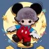 Sac en peluche en vinyle Mickey de la série DIMOO WORLD × DISNEY