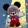Sac en peluche en vinyle Mickey de la série DIMOO WORLD × DISNEY