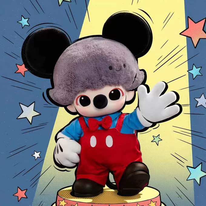 Sac en peluche en vinyle Mickey de la série DIMOO WORLD × DISNEY