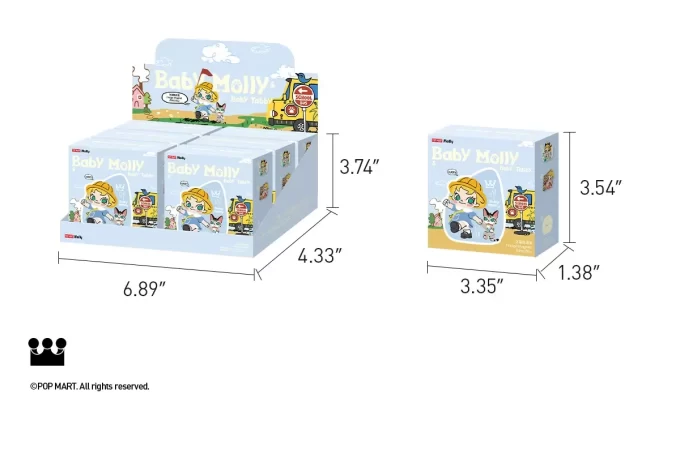 Série Baby Molly et Baby Tabby – Boîte aveugle aimantée pour réfrigérateur Série Baby Molly et Baby Tabby – Boîte aveugle aimantée pour réfrigérateur