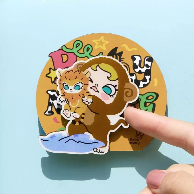 Série Baby Molly et Baby Tabby – Boîte aveugle aimantée pour réfrigérateur Série Baby Molly et Baby Tabby – Boîte aveugle aimantée pour réfrigérateur