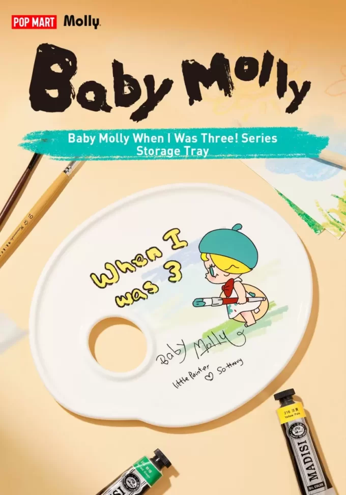 Série « Bébé Molly, quand j&rsquo;avais trois ans ! » – Plateau de rangement