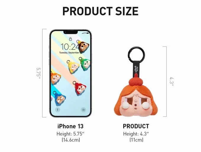 SÉRIE CRYBABY, CHEER UP, BABY! – Boîte surprise pour pendentif en peluche