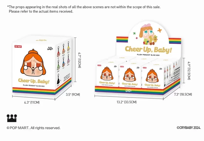 SÉRIE CRYBABY, CHEER UP, BABY! – Boîte surprise pour pendentif en peluche