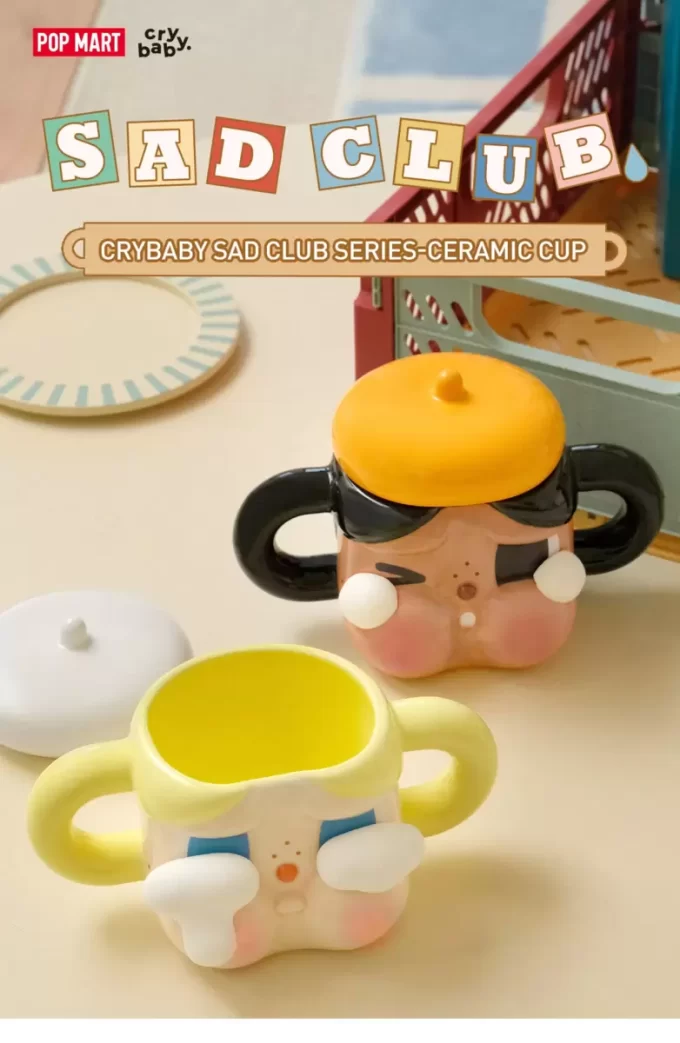 Série CRYBABY Sad Club – Tasse en céramique (dorée)