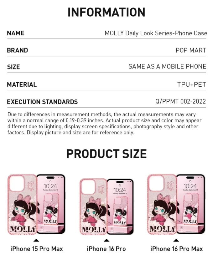 Série Daily Look MOLLY – Coque de téléphone