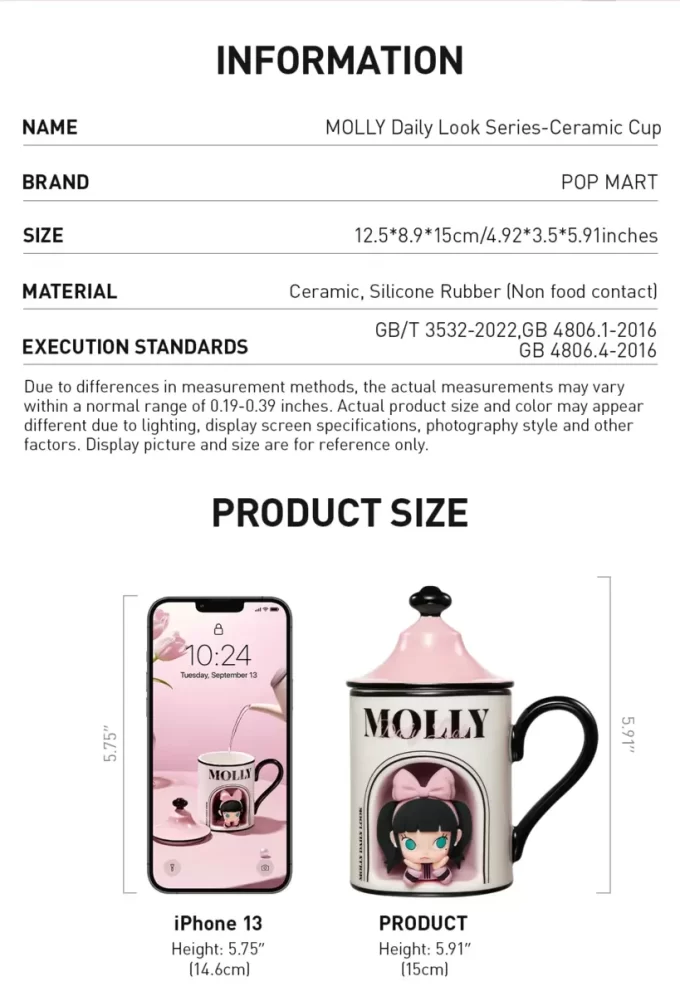 Série Daily Look MOLLY – Tasse en céramique