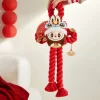Série de célébrations du Nouvel An de Wealthy Snake – Décoration de porte en peluche LABUBU