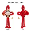 Série de célébrations du Nouvel An de Wealthy Snake – Décoration de porte en peluche LABUBU
