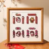 Série de célébrations du Nouvel An de Wealthy Snake – Mini couplets printaniers, boîte magnétique pour réfrigérateur