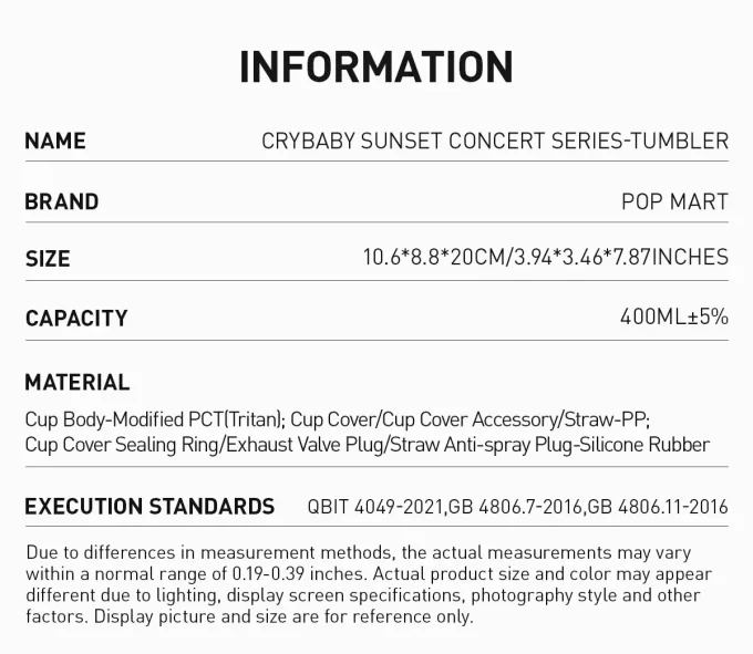 Série de concerts CRYBABY Sunset – Tumbler Série de concerts CRYBABY Sunset – Tumbler