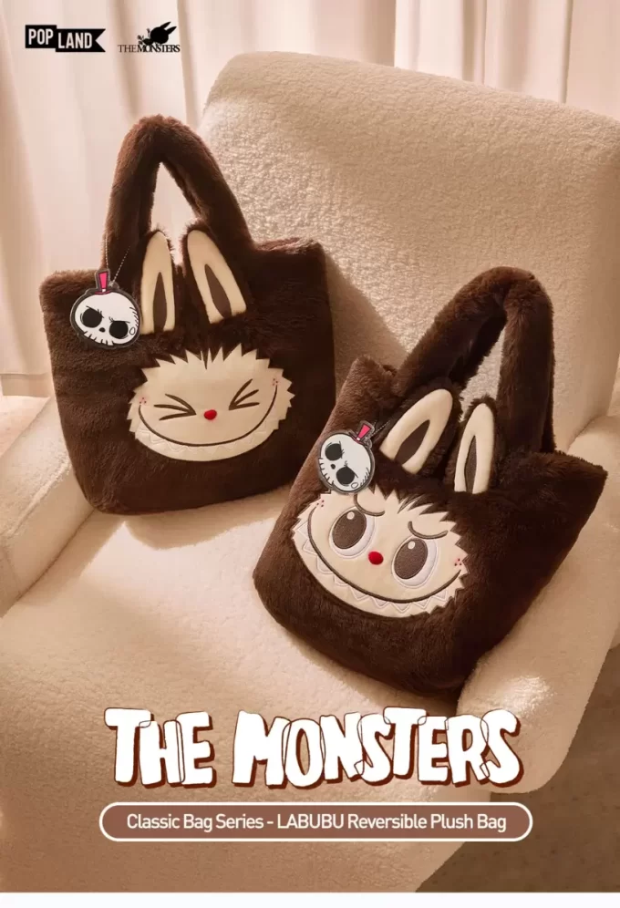 Série de sacs classiques – Sac en peluche réversible LABUBU
