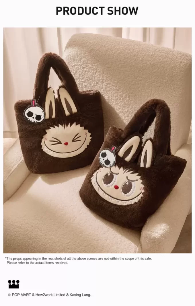 Série de sacs classiques – Sac en peluche réversible LABUBU