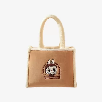 Série de sacs classiques – Sac fourre-tout en peluche LABUBU (marron)