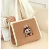 Série de sacs classiques – Sac fourre-tout en peluche LABUBU (marron)