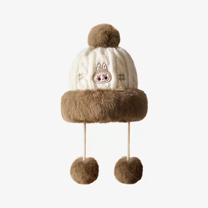 Série de vacances chaudes et moelleuses – Bonnet en peluche LABUBU Série de vacances chaudes et moelleuses – Bonnet en peluche LABUBU