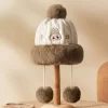 Série de vacances chaudes et moelleuses – Bonnet en peluche LABUBU Série de vacances chaudes et moelleuses – Bonnet en peluche LABUBU
