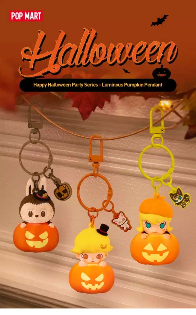 Série Happy Halloween Party – Pendentif citrouille lumineux