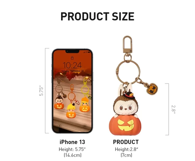 Série Happy Halloween Party – Pendentif citrouille lumineux