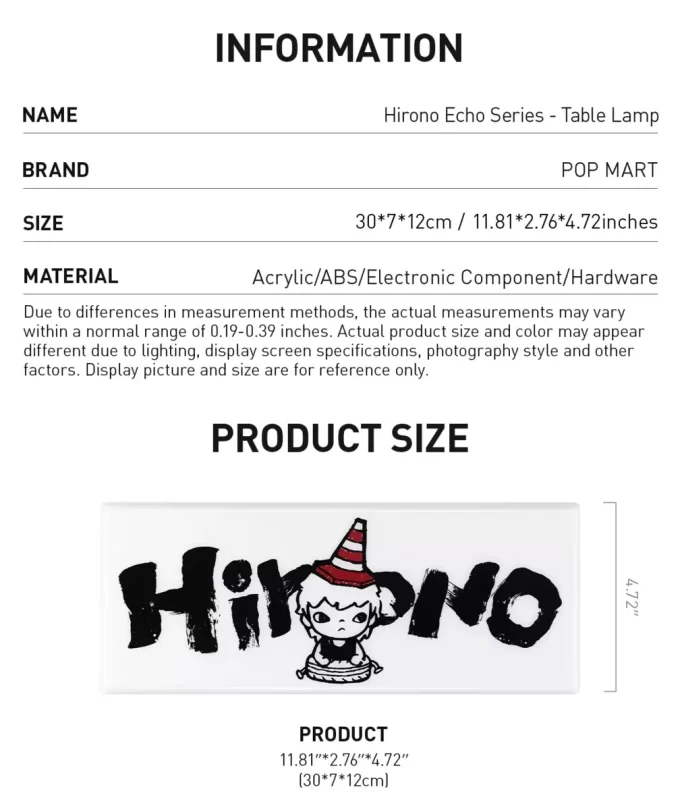 Série Hirono Echo – Lampe de table