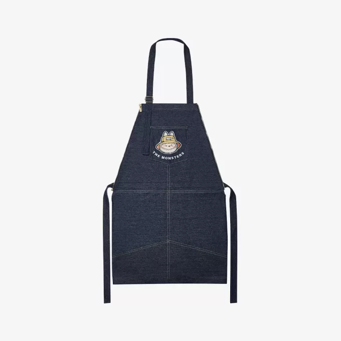 SÉRIE LES MONSTRES TOMBERENT À L&rsquo;ÉTAT SAUVAGE – Sac tablier en jean
