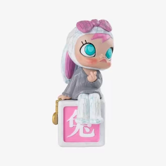 Statue du 17e anniversaire de MOLLY – Lapin lune rose