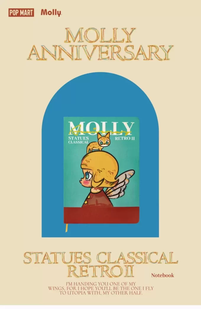 Statues anniversaire MOLLY Série 2 Classique Rétro – Carnet