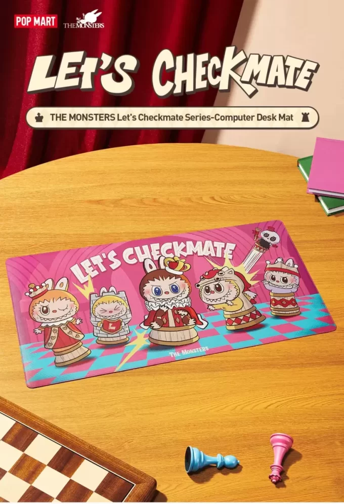 Tapis de bureau pour ordinateur de la série Let’s Checkmate de THE MONSTERS