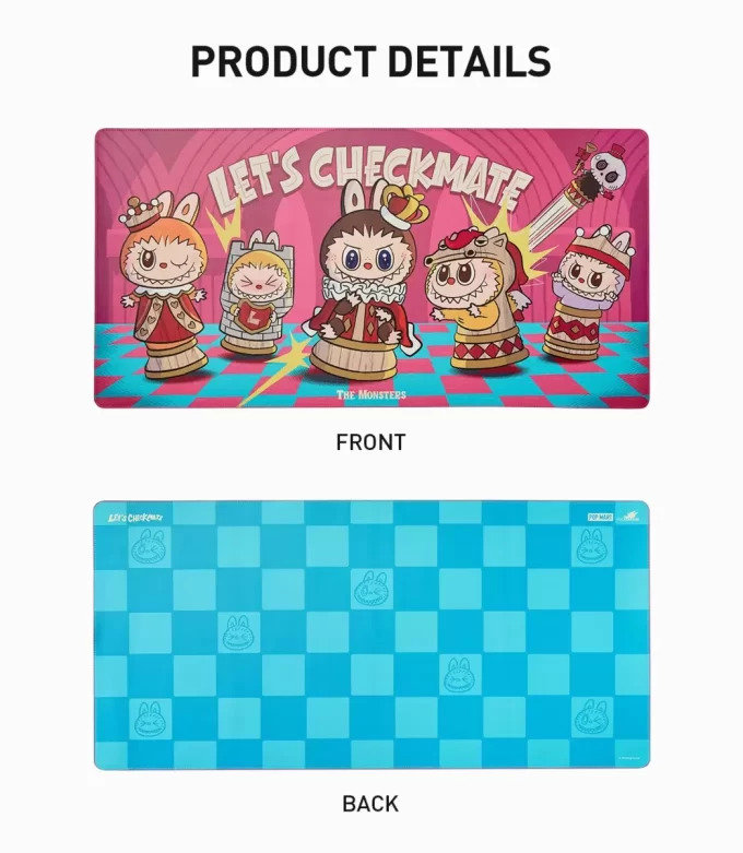 Tapis de bureau pour ordinateur de la série Let’s Checkmate de THE MONSTERS