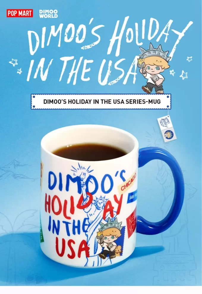 Tasse de la série DIMOO&rsquo;S HOLIDAY IN THE USA