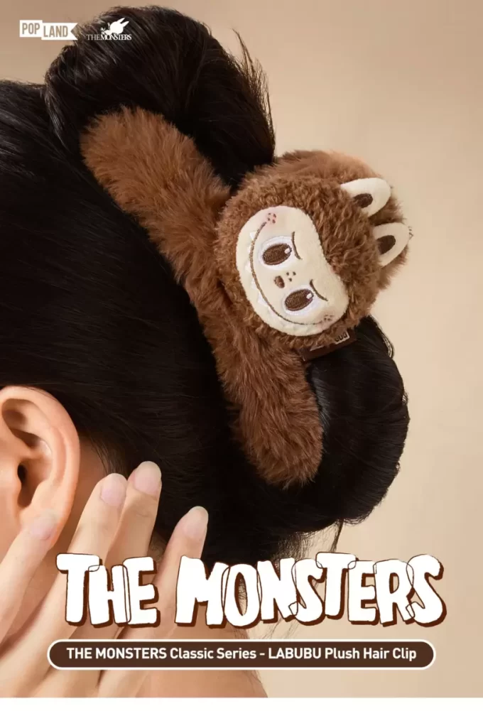 THE MONSTERS Série Classique – Pince à cheveux en peluche LABUBU