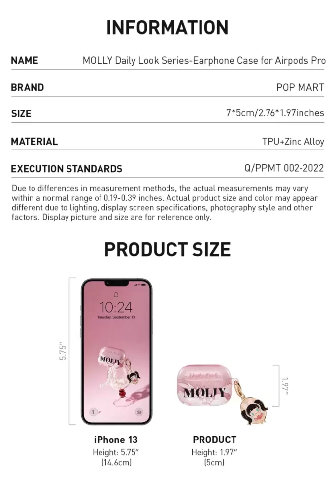 Étui pour écouteurs Airpods Pro MOLLY Daily Look Series