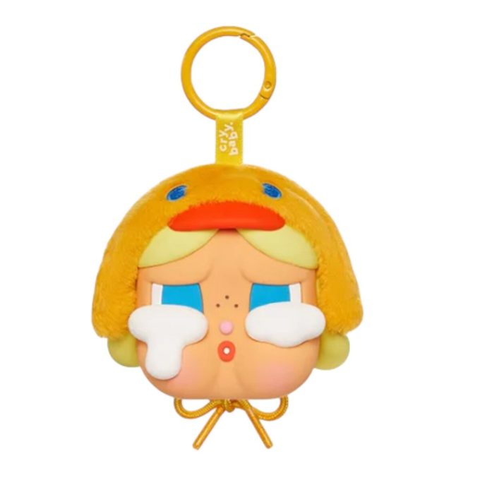 Étui pour écouteurs en peluche Crybaby Crying Again en vinyle « DUCK YOU »