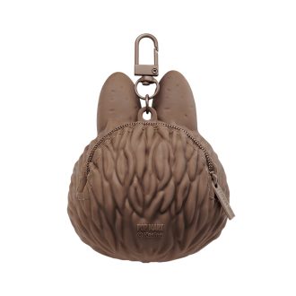 Étui pour écouteurs en silicone marron Labubu Originals