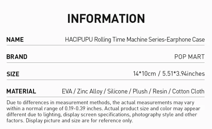 Étui pour écouteurs HACIPUPU Rolling Time Machine Series