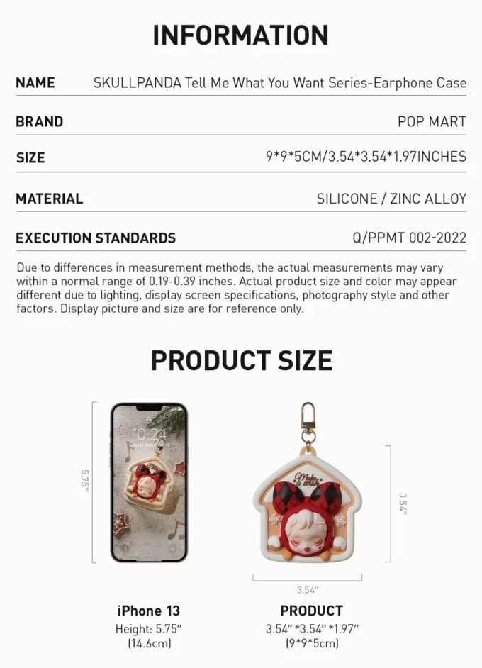 Étui pour écouteurs SKULLPANDA Tell Me What You Want Series